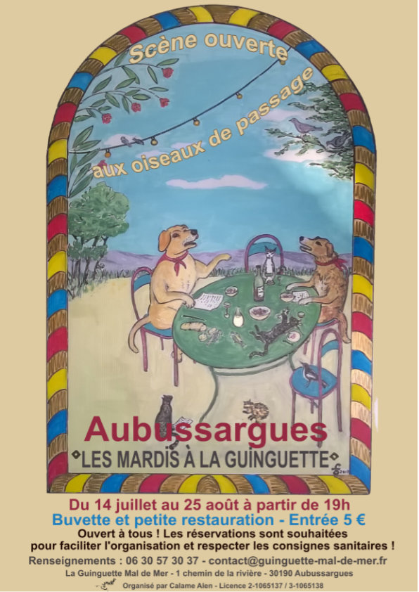 Soirées chansons 2020 La Guinguette Mal de Mer